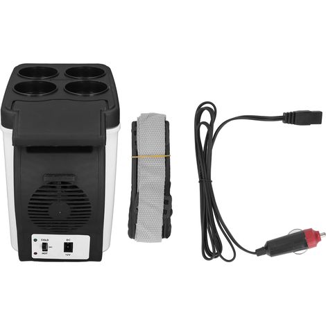 Glacière voiture 12V 37W 6L Frigo chaud froid double usage Faible bruit Boîte à médicaments portable Réfrigérateur cosmétique pour aliments