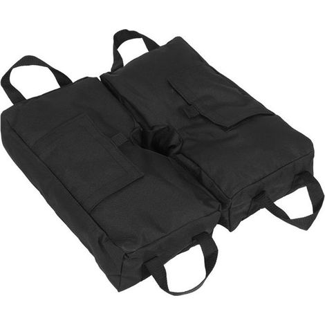 HOXILEELEO - Sac de lestage pour parasol de plage, tente, auvent extérieur, sac de sable pour fixation de mât de drapeau, accessoires de ple (1/5)