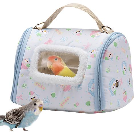 Cage de Transport pour Oiseaux de Boîte pour Perroquet avec Fenêtre Cage De Pour Oiseaux Pour Perruche Calopsitte Perruche Et Canaris Randonnée Camping (1/5)