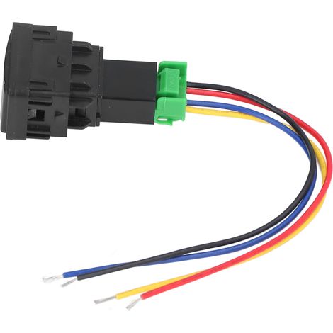 Interrupteur 5 broches 40A 12V pour phares antibrouillard, résistant aux hautes températures, compatible voiture (1/5)
