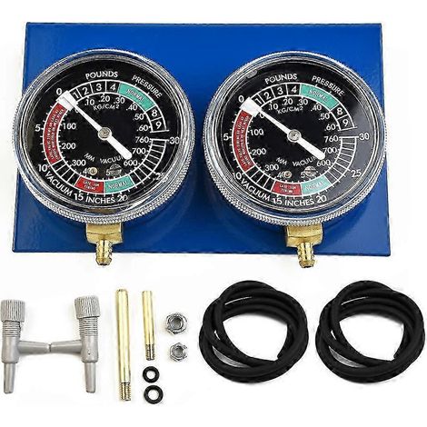 1 Set Motorradvergaser-Kraftstoffvakuummeter-Ausgleichs-Synchronisierungswerkzeug mit Schlauchsatz, Metall/Kunststoff, passend für 2-Zylinder-Maschinen, 15 x 10 cm - JXLGV (1/5)