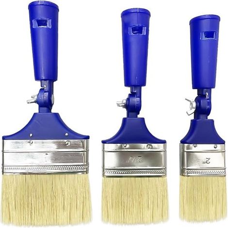 Dreiteiliges Pinselset Ausziehbares Pinselset Verstellbarer Pinsel Verlängerungspinsel Mehrwinkelpinsel Malerwerkzeug Haushaltspinsel für Wände, (1/5)