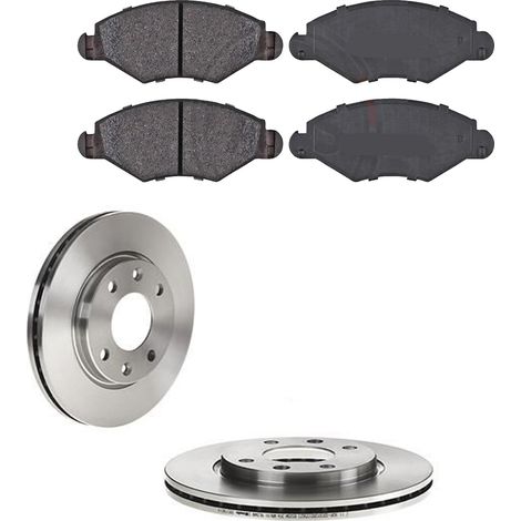 KIT FRENI ANTERIORI compatibile con PEUGEOT 206+ (2L.2M) - DISCHI + PASTIGLIE OEM: P 61 063 / 16920 , 15880 /SOSTITUZIONE DIRETTA/BASSA POLVERE/SILENZIOSO (1/5)