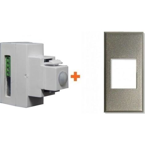 Sirsen sensore incasso doppia tecnologia filare universale compatibile Bticino Axolute Argento - DT-KEY