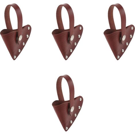 4 Pièces Jeu De Haches Accessoires De Camping De Guerre à Fendre Portable En Plein Air Scie à Main Couverture De Housse De Protection Pour Cas De Cuir (1/5)