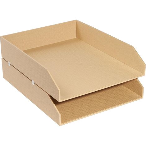 Exacompta cestini per corrispondenza beige set da 2 26 cm