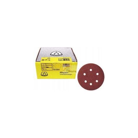 DISCO ABRASIVO AUTOADESIVO KLINGSPOR 150mm PS18EK gr.100 GLS3 50pz. (1/3)