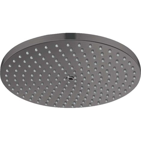 Hansgrohe Raindance S - Kopfbrause, Durchmesser 24 cm, chrom schwarz gebürstet 27623340 (1/2)