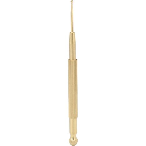 Stylo d'acupuncture auriculaire en laiton à double tête antidérapante pour soulager la douleur et masser les points réflexes. (1/5)