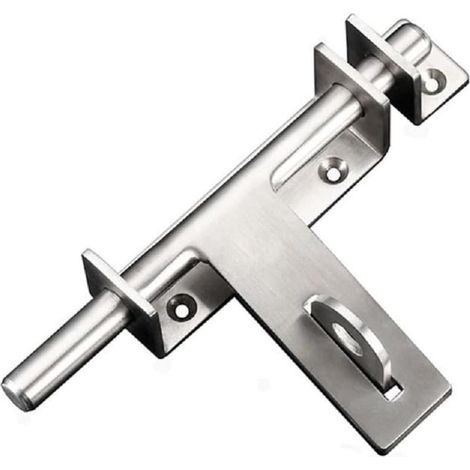 Loquet de porte coulissant en acier inoxydable 304 avec trou pour cadenas Finition brossée