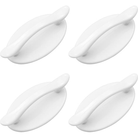 4 Pièces Poignées de Porte Autocollantes en Plastique Poignée Darmoire Auto-adhésive Fenêtre Poignée Autocollante Porte Instantanée Accoudoir pour Placard Tiroir (1/5)