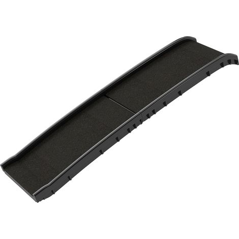 Rampa pieghevole per cani 155 x 38,5 x 15,5 cm pendenza dolce superficie antiscivolo design moderno con maniglia in PP nero 210007496