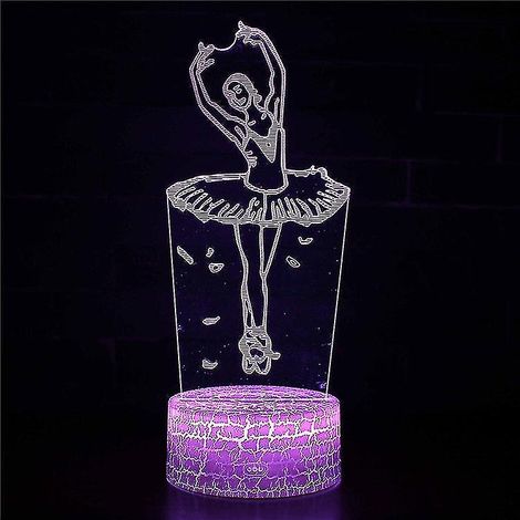 Lampe à illusion d'optique 3D, 7 couleurs, interrupteur tactile, veilleuse style déco, crée une ambiance romantique (1/5)