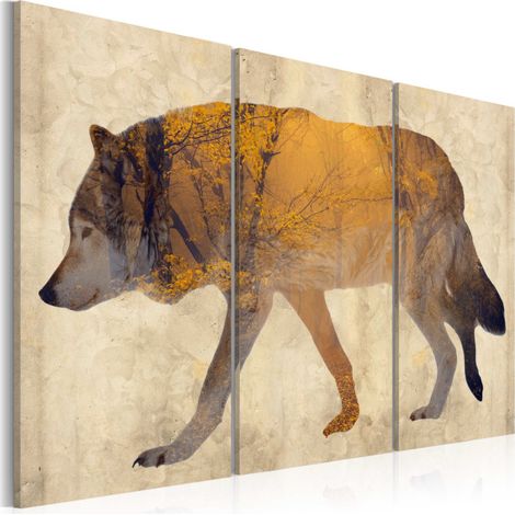 Tableau Imprimé "The Wandering Wolf" 60 x 90 cm (1/2)