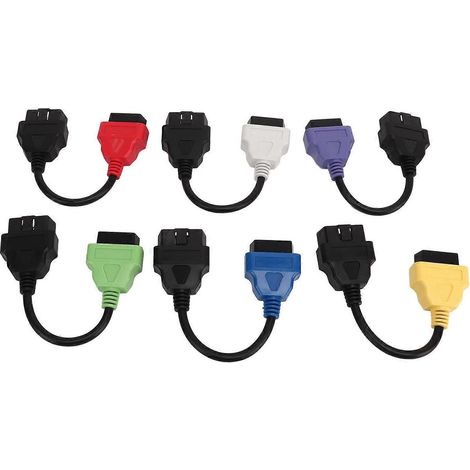 Lot de 6 câbles adaptateurs MultiECUScan pour outil de diagnostic OBD2, remplacement pour Fiat