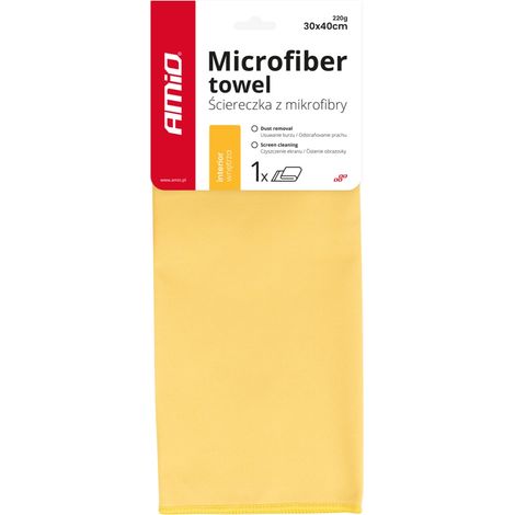 Paño de microfibra para la limpieza del interior del coche, 30x40 cm, amio-03744 (1/2)