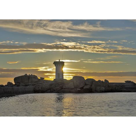 Tableau sur toile phare Trévignon 45x65 cm - Impression sur Toile Murale Décorative - Image imprimée en HD sur Toile - Toile sur Châssis en Bois FSC - Fabriqué en France (1/4)