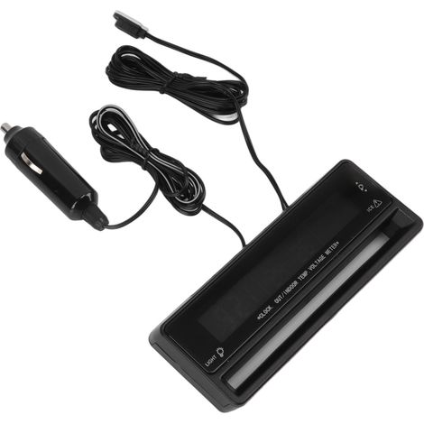 Thermomètre numérique voiture multifonction électronique réglable voltmètre double couleur horloge moniteur (1/5)
