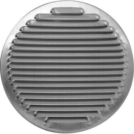 GRIGLIA AERAZIONE ALLUM C/RETE ANTINS D 120 MM