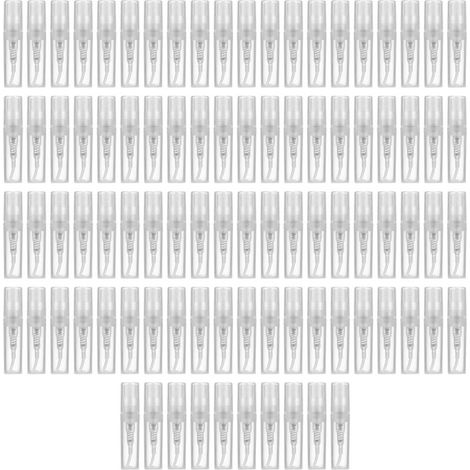 Nachfüllbare Miniatur-Sprühflasche aus Kunststoff (2 ml) für Parfums und Essenzen (90er-Packung)