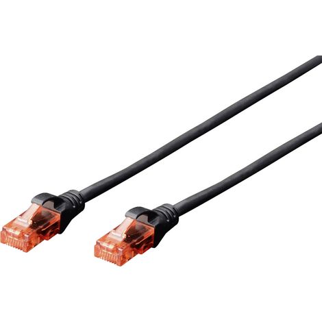 Digitus DK-1612-020/BL RJ45 Patchkabel CAT 6 U/UTP 2.00 m Schwarz verdrillte Paare 1 St.