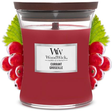 WoodWick Medium Hourglass Scented Candle, Currant (1/5)