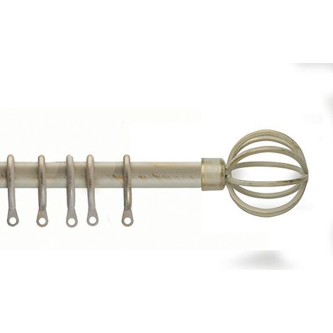 ASTA METALLO EXT KIT NEVADA ORO/CREMA - 125-245 CM