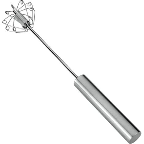 Fouet Rotatif en Acier Inoxydable - Fouet Manuel à Rotation - 35 cm (1/5)