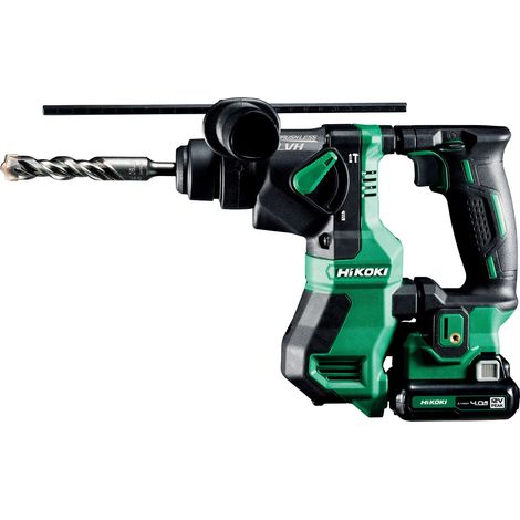 Perforateur 12V PEAK 4.0 Ah Brushless 18 mm SDS+ - HIKOKI - DH12DDWHZ