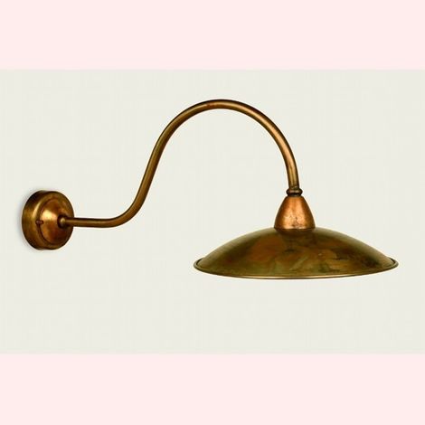 Applique esterno rustica lampadari bartalini criscu a30 e27 led ottone lampada parete (1/4)