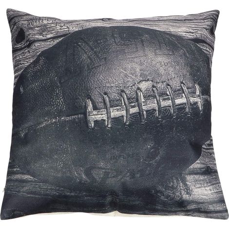 coussin Rugby Housse de en lin 45x45cm, lit modulaire et tissu pour canapé, chambre à
