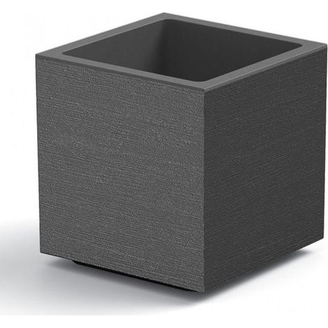 VASO FIORIERA CUBO MATHERIA 40CM ANTRACITE