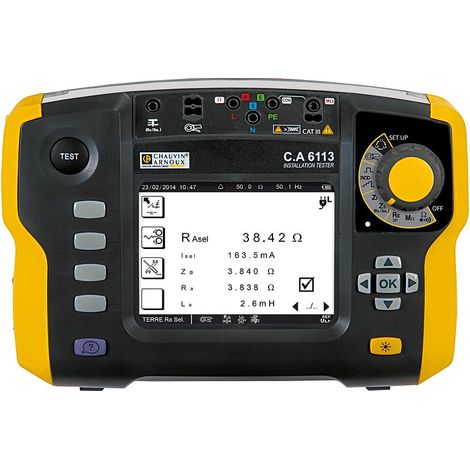 Chauvin Arnoux – Testeur multifonction Ca 6113 – Multimètre 1000V – Test de disjoncteur automatique – Indice de sécurité CAT III 1000V (1/2)