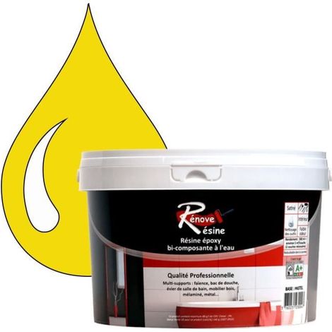 Peinture Résine - RAL 1021 - Jaune colza - Brillant - 0,5L - Multi-supports (1/4)