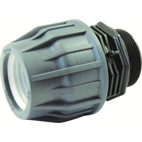 Adaptateur à compression fileté male pour tuyau de piscine Ø A: 50mm Ø B: 1''1/2 (1/2)