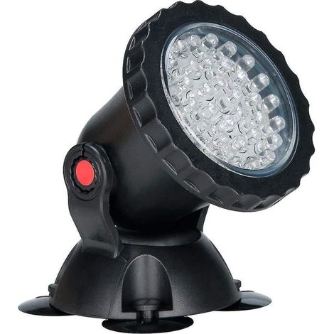 Wasserdichte RGB-Mehrfarben-Unterwasserstrahler mit Fernbedienung für Aquarium, Teich, Schwimmbad, Garten, UK-Stecker (4er-Pack). (1/5)