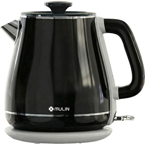 MULIN bouilloire vintage, Ébullition rapide, Bouilloire électrique 1,8l, 2200w,arrêt automatique, Base à 361° (1/5)