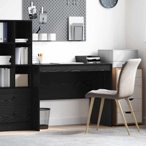 Schreibtisch Schwarz Eichen-Optik 100 x 50 x 76 cm