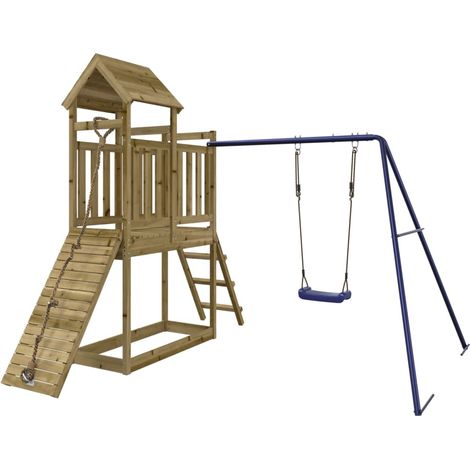 Zona de juegos exterior 242 x 248 x 214 cm madera de pino impregnada (1/5)