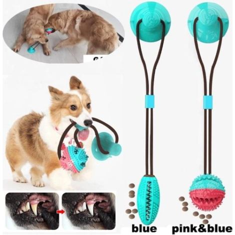 Modèle bleu multifonctionnel pour chiens et chats, élastique et nettoyant pour les dents (1/5)