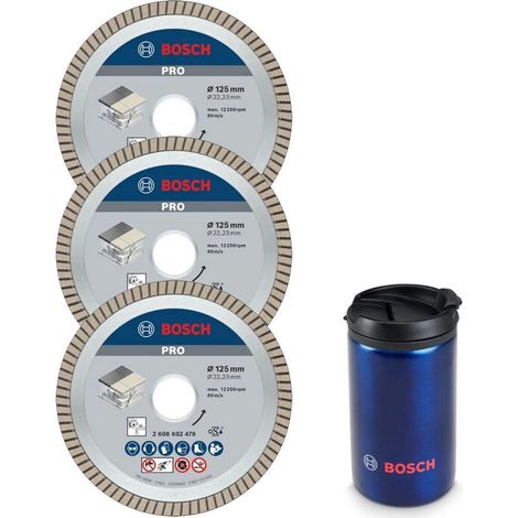 Bosch 615997670 PRO Kit Discos de Diamante 125 mm