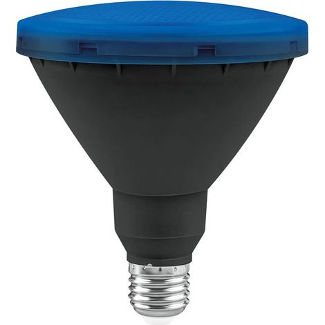 Ampoule de jardin LED par38 ip65 matel e27 15w bleu (1/2)