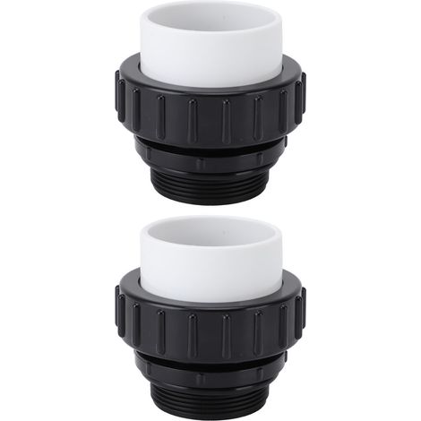 Lot de 2 raccords haute température 21063 200 000 2 pouces MIP x 2 pouces PVC pour pompes de piscine Pentair et Intelliflo (1/5)