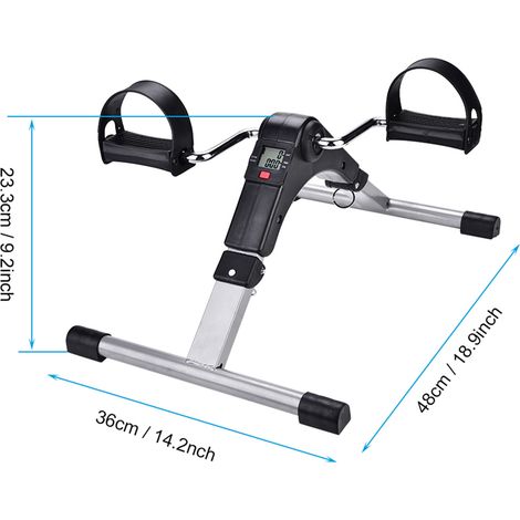 Vélo d'appartement pliable d'intérieur, pédalier de fitness pour les jambes (1/5)