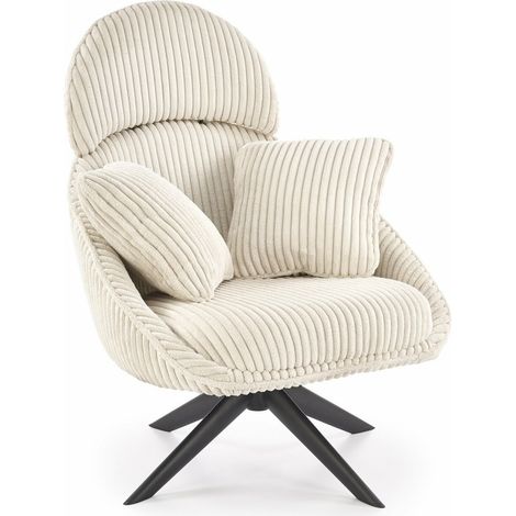 Sillón Houston 1962, Crema, 100x78x82cm, Tapiz, Patas: Metal, 0 (1/3)