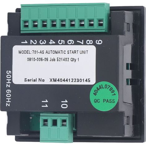 Generatorsteuerung mit manueller Start-Stopp-Automatik, Not-LED-Fehleranzeige und Tasten (DC 8–35 V) (1/5)