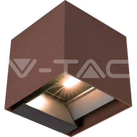 9W LAMPADA LED DA GIARDINO CON PANNELLO SOLARE E SENSORE 1X2600MAH 16ORE 4000K CORTEN BODY IP65          - Luce NATURALE