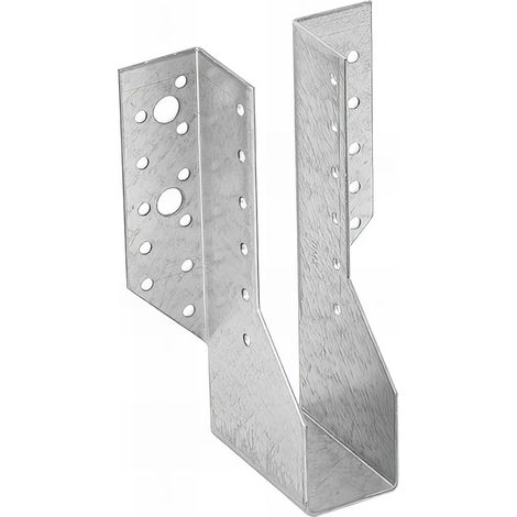 10 sabots de charpente à ailes extérieures - Connecteurs de poutres - Acier galvanisé - Larg 38 x Ht 171 mm - Fabriqué en Europe (1/5)