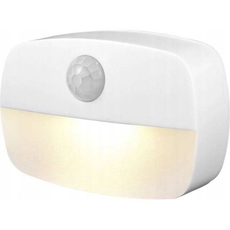 Lámpara LED con sensor de movimiento PIR, funciona con pilas AAA, lámpara de noche inalámbrica (1/5)