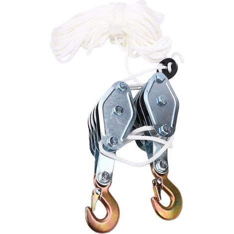 Poulie robuste capacité maximale 880LBS avec frein à câble pour le levage d'entrepôt de garage industriel (1/5)